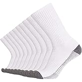 Toe Sole Heel Men’s 10Pack Athletic Casual Socks Comfy Cotton Heavy Cushion Crew Socks