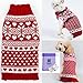 Bolbove Pet Red Snowflake Turtleneck Sweater for Small Dogs & Cats Knitwear (Small)