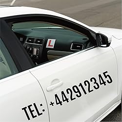 6 Sheets Mailbox Numbers Stickers, 3 inch Self