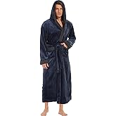 ccko Mens Robe with Hood, Big and Tall Warm Soft Plush Robes for Men, Men's Bathrobe with Pockets for Spa Bath Shower