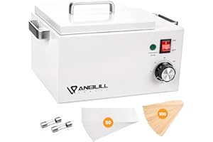 Anbull 5.5lb Professional Single Wax Warmer, Electric Lagre 2.5L Wax Heater Pot for Hair Removal with 20-120℃ Temperature Control, Paraffin Hot Facial Skin SPA Equipment