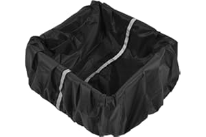 Reflective Bike Basket Cover, Waterproof & Dustproof, Lightweight & Easy to Install, Suitable for Night Cycling, 210D Oxford 