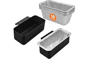 JODOUEEIR 𝗚𝗿𝗶𝗱𝗱𝗹𝗲 𝗚𝗿𝗲𝗮𝘀𝗲 𝗖𝗮𝘁𝗰𝗵𝗲𝗿 for 𝗕𝗹𝗮𝗰𝗸𝘀𝘁𝗼𝗻𝗲 with 𝟭𝟬𝗣𝗰 Blackstone Grease Cup Liners，Griddle Grease Tray Cup for Blackstone Griddle Accessories，Drip Pans for Blackstone.