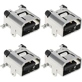 OTOTEC 4PCS Game Consoles Charging Port Flat Feet Connector Compatible with Nintendo 2DS DSi DSi XL 2DS XL Game Console