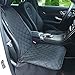 SoulSpa Pet Front Seat Cover Dog Seat Cover Car Seat Cover for Pets - Pet Seat Cover 600D Heavy Duty Waterproof Scratch Proof Nonslip Durable Soft Dogs Back Black Seat Covers for Cars Trucks and Suvs