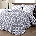 downluxe Printed King Size Comforter Set - Grey King Comforter, Soft Bedding Sets for All Seasons -3 Pieces - 1 Comforter (104