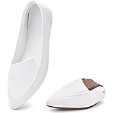 poemlady Women’s Ballet Flat Shoes Dress Knit Pointed Toe Slip On Ballerina Walking Flats Shoes for Woman Casual Comfort Soft