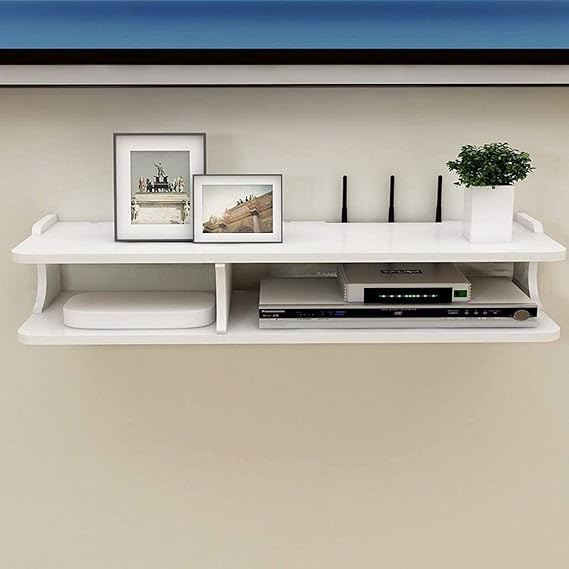 genral Schwimmendes Regal Weiß Schwimmendes Wandregal TV-Schrank TV