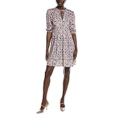 BOSS Women's Dorena Flowy Tie Neck Dress