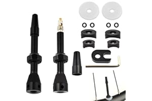2-Pack Tubeless Valve Stem, Tubeless Presta Valve Stem Kit – 44mm Alloy, Lightweight & Rust-Resistant, Universal Fit for Road