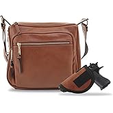 JESSIE & JAMES | Concealed Carry RFID Blocking Crossbody Purse for Women with Lock and Key