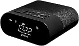 groov e Roma DAB FM Clock Radio with USB Charging Port Black