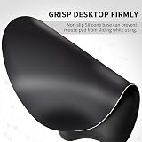 EooCoo Mouse Mat with Gel Wrist Support Ergonomic Non-Slip PU Base view 4