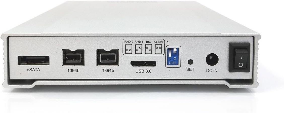 Oyen Digital CB3R2-HDD-2000-SL 2TB MiniPro RAID V2 FW800, USB 3.0, eSATA 2-Bay Portable Hard Drive