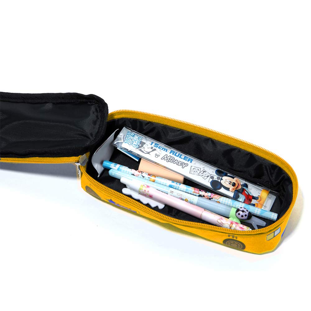 Big Capacity 3D Police Car Style Statonery Pencil Case Pen Box Pouch for Students Kids, Jeep(Yellow)