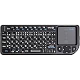 Ewin® ミニ キーボード ワイヤレス 2.4GHz タッチパッド搭載 超小型 mini Wireless keyboard マウス一体型 キーボード 日本語JIS配列 (72キー) 無線 USB レシーバー付き 接続簡単! 【日本語説明書と1年保証付き】