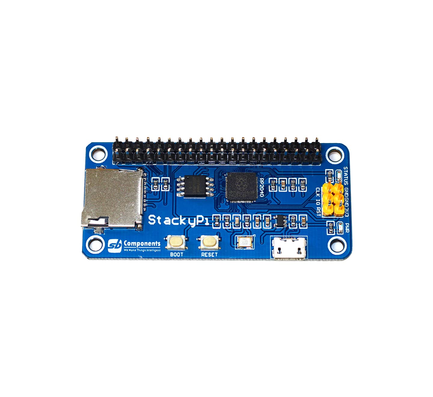 StackyPi - Stackable Raspberry Pi HAT Based on Raspberry Pi RP2040 MCU, Helps to Run the Raspberry Pi HATs via the Pico Zero RP2040