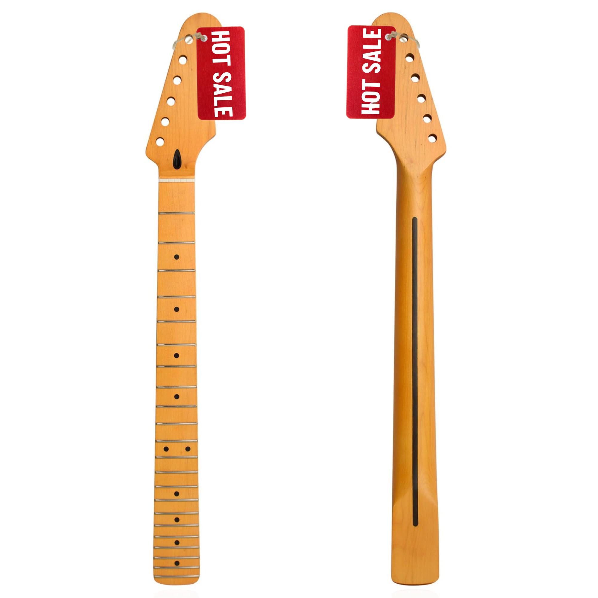 Photo 1 of **HAS SMALL CRACK TOP FRONT-SEE PICS**Amuic Strat Guitar Neck 22 Fret, 25.5" Canadian Maple Electric Guitar Neck for ST Style Guitar Parts Replacement