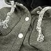 Fitwarm Fleece Sweatshirts for Dog Coats Pet Hooded Jackets, Grey, Medium