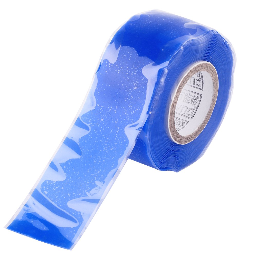 Akozon Self-Adhesive Silicone Rubber Repair Tape Bonding Rescue Wire Hose Tape 25mm*3m Blue - Image 4