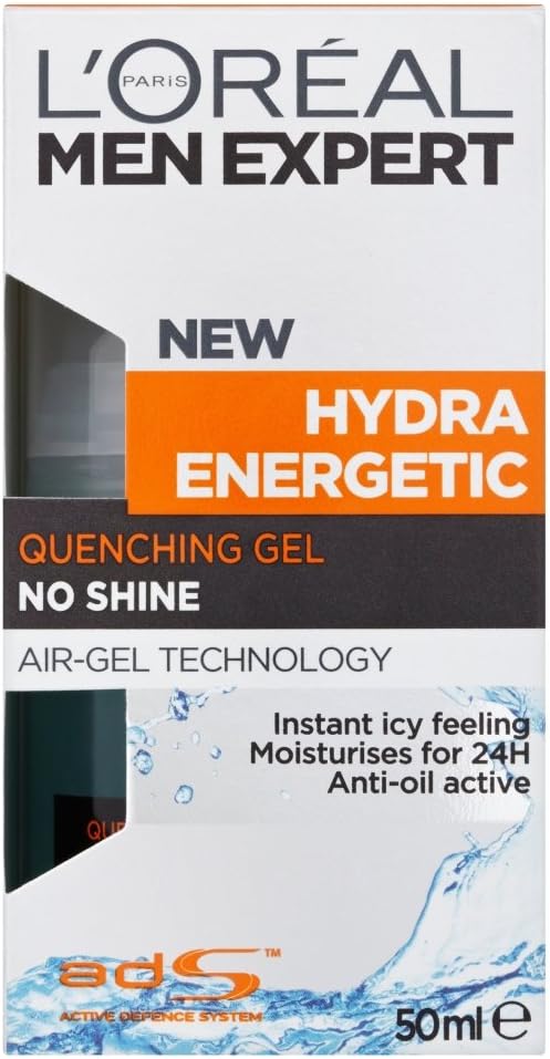 Men Expert Hydra Energetic Anti-Shine Moisturiser, 50ml, 50 ml (Pack of 1)