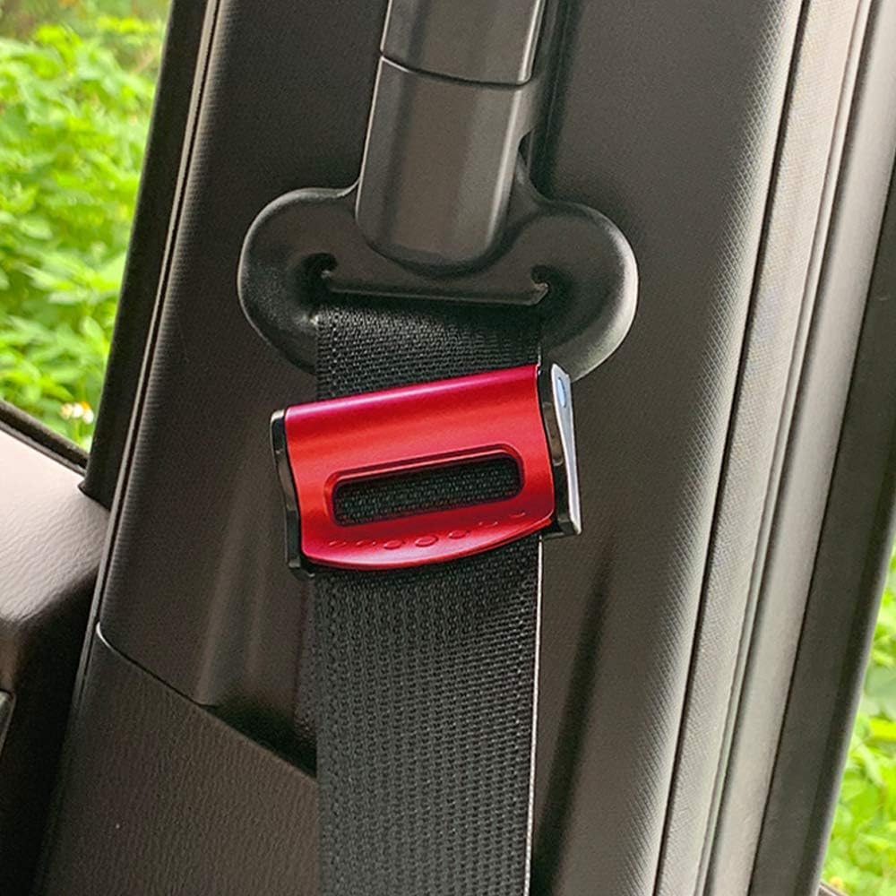DZS Elec Blue 2.2 Seat Belt Adjuster Safety Belt Clip Fit 2 Strap Slide