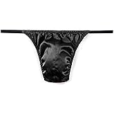 SilRiver Men's Silk Satin Thong Pouch T - Back Bikini G-String Underwear
