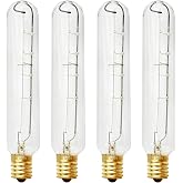 SDRZJX 4PCS E17 120V 40W Refrigerator Light Bulbs with Brass Base Compatible with Sub-Zero 500 Series Refrigerator Freezer Replace#: 7014647