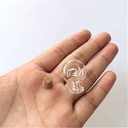 TAI DIAN Mini Glass Bottles Pendants XO Shape Small