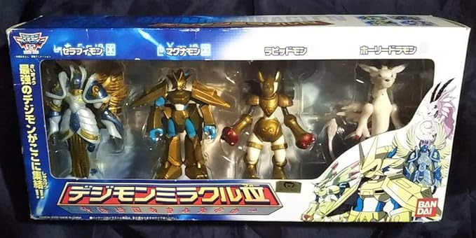 Amazon デジモン ジモンアドベンチャー02 デジモンミラクル 4 セラフィモン マグナモン ラピッドモン ホーリードラモン フィギュア フィギュア ドール 通販