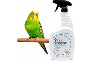 Bird Cage Cleaner 950mL, Removes Bird Waste and Odors, Fragrance & Color Free, Biodegradable Cleaning Solution for Bird Cages