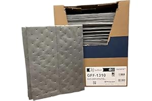 Spilfyter Universal Heavy Duty Absorbent Pads for Professional Tasks | 13" x 10", Three Ply | 100 Count | Maximum Absorption for Demanding Jobs - Ideal for Extra-Heavy Spills | GFF-1310