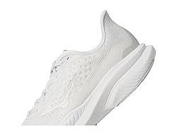 Hoka Women's Mach 6 Sneaker, White, 10.5