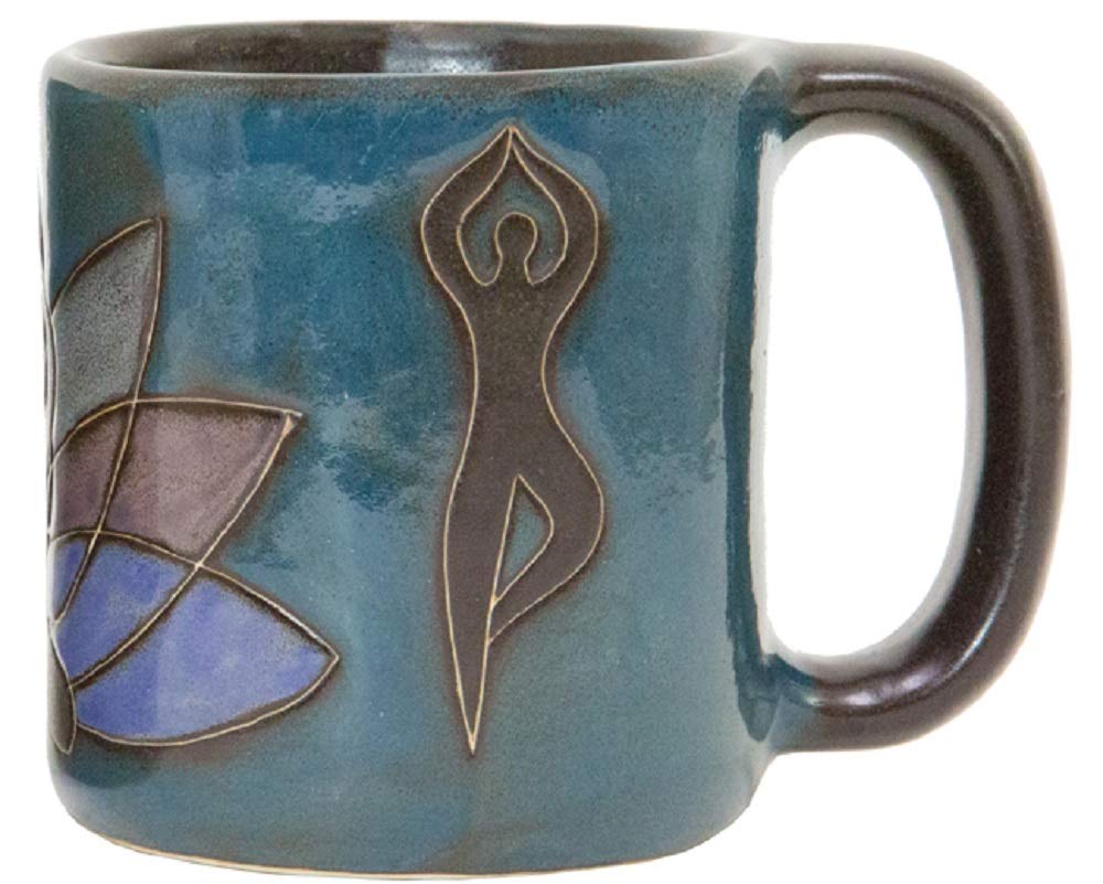 Photo 1 of Mara Stoneware Yoga Meditation 16oz Handcrafted Mug