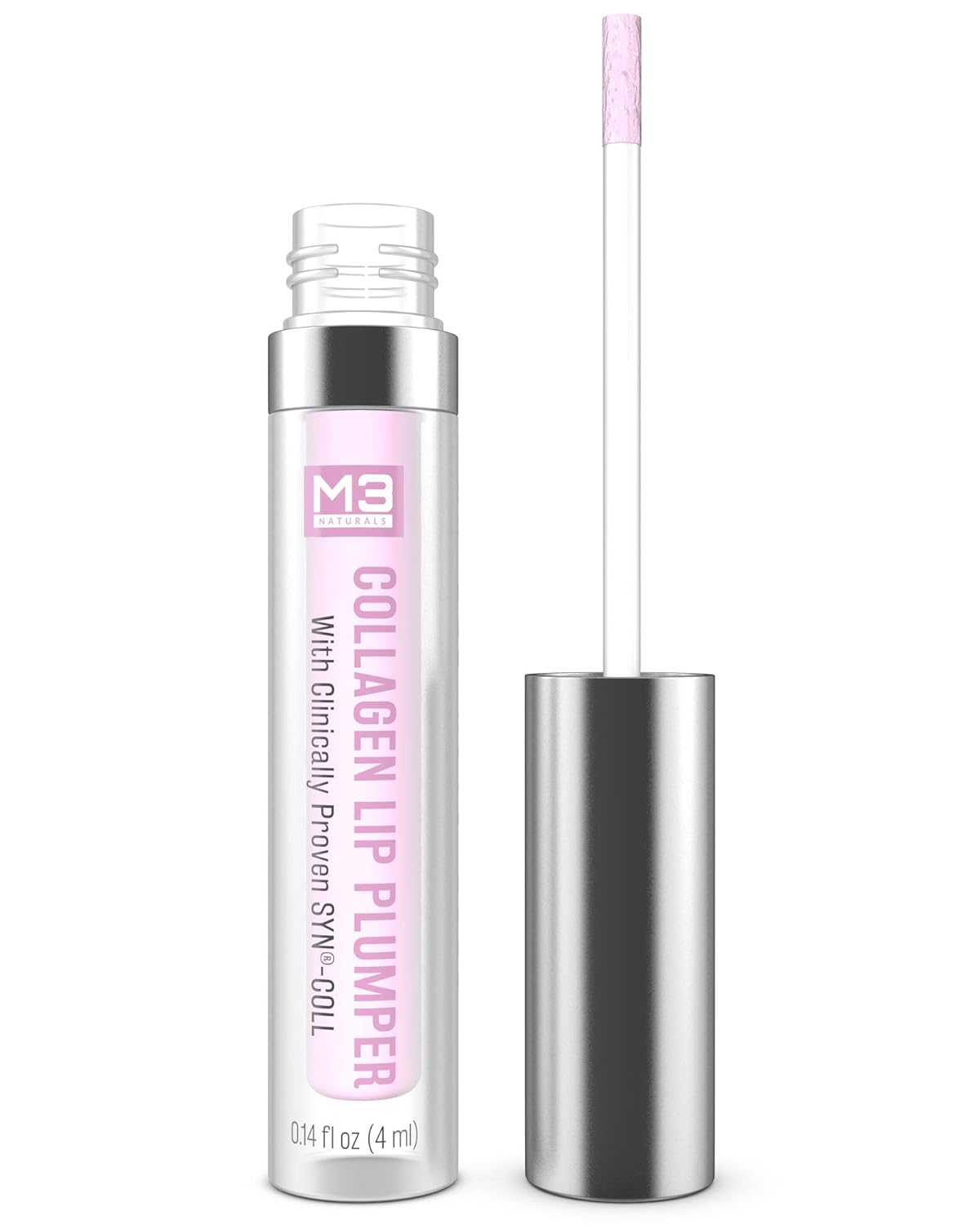 M3 Naturals Collagen Lip Plumper Clinically Proven Natural Lip Enhancer for Fuller Softer Lips Increased Elasticity Reduce Fine Lines Hydrating Plump Gloss Lipstick Primer 4 ml : Beauty