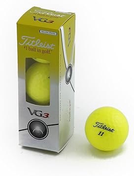 Amazon タイトリスト Vg3 ボール Vg3ボール 16年モデル 1スリーブ 1スリーブ 3個入り イエローパール Vg3 ゴルフボール