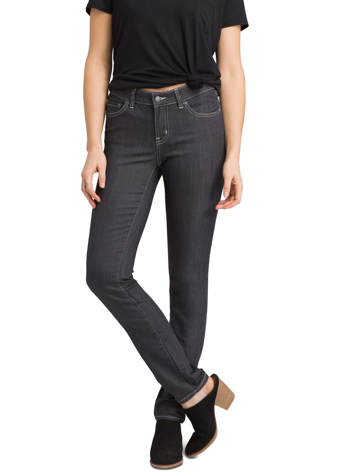 prAna Women’s Petite Kayla Jean, Denim, 2 Short