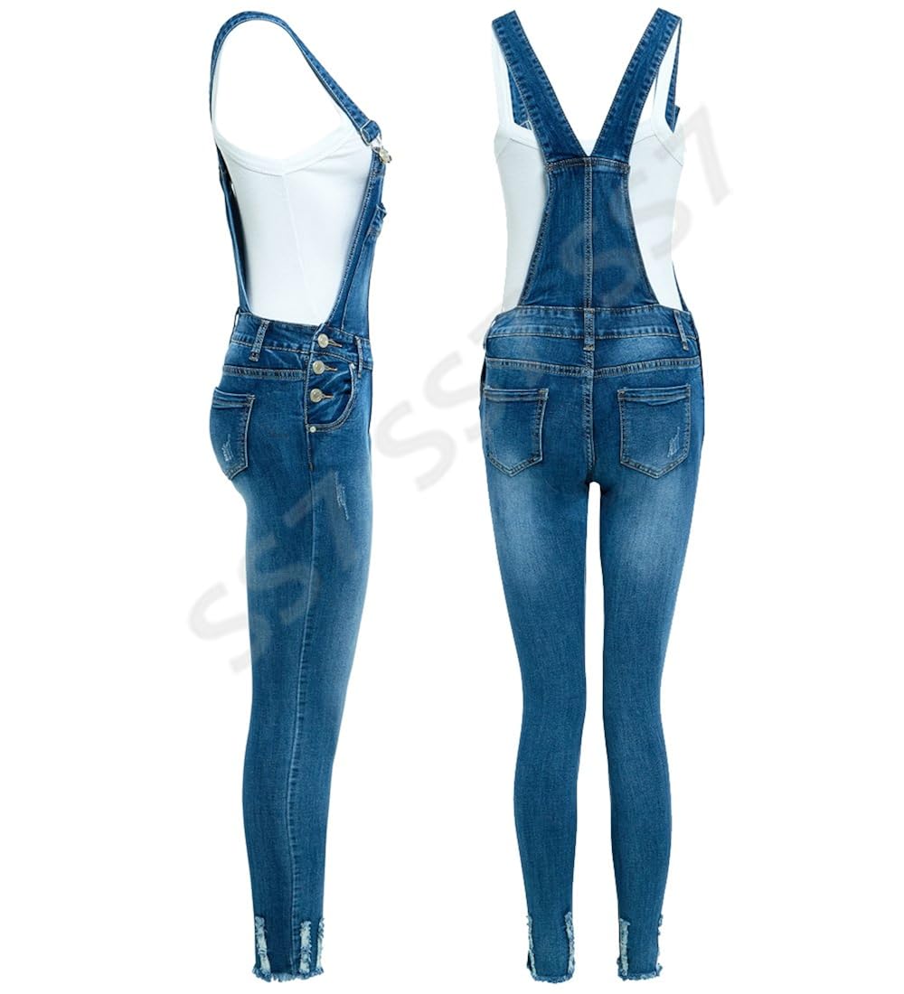 womens stretch dungarees