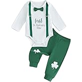 VSQWLZT My 1st Easter Outfits Infant Baby Boy Short Sleeve Romper Bunny Onesie + Pants + Hat 3Pcs Clothes Set