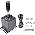 CNRAQR PC USB Simulator Shifter 6+R H Gear Shifter for LO GITECH G29/G27/G25/G920, T300RS/GT, Compatible with Gearshift PC Windows Steering Wheel for ATS ETS Dust WRC Sim Racing Game