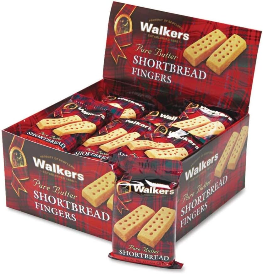 OFXW116 - Flavor : Shortbread Fingers - Office Snax Walkers Shortbread Cookies - Box of 24