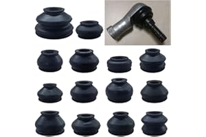 BDZMC 14PCS Automotive Tie Rod End Boots, Ball Joint Rubber Tie Rod Boot, Car Suspension Steering Accessories, Universal Turn To Rod Dust Cover Replacement Fit for Most Vehicles