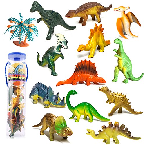 Dreamon Dinosaurier Figuren Spielzeug Set Mini Dino Geburtstag Deko Tortendeko Weihnachten Geschenke Dinosaurier…