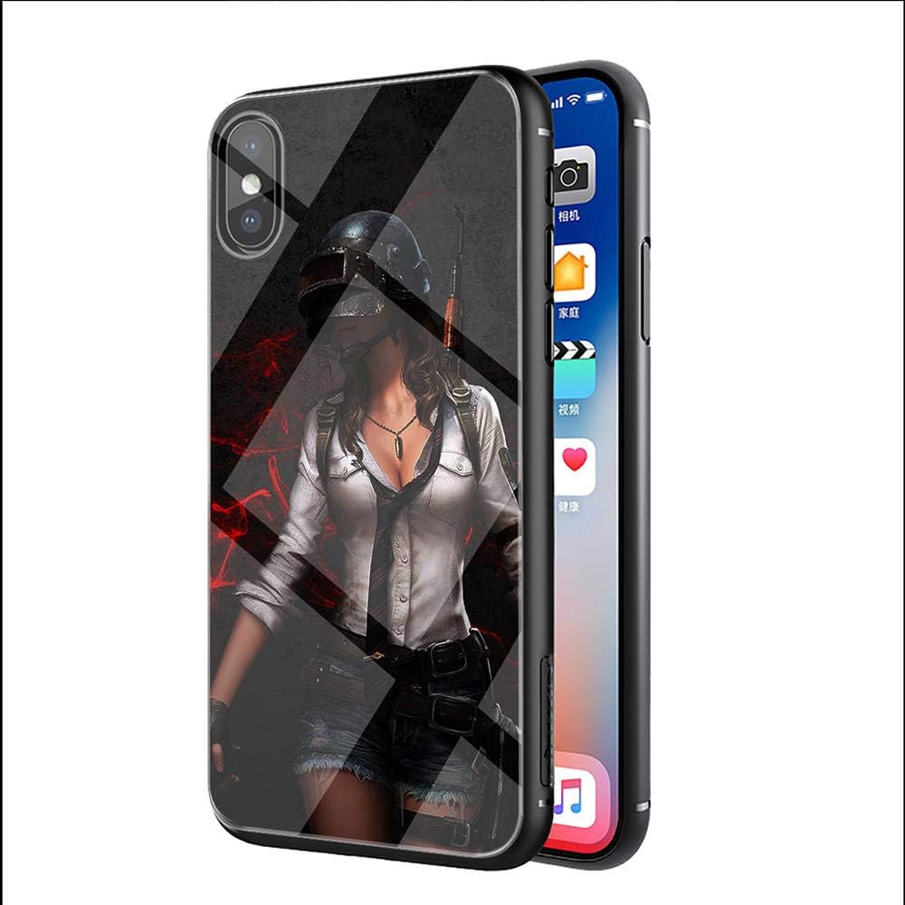 YAOYANG LY-50 PUBG Designed for iPhone XR Tempered Glass TPU Dust-Proof Abrasion Resistance impact Resistance Protective Case