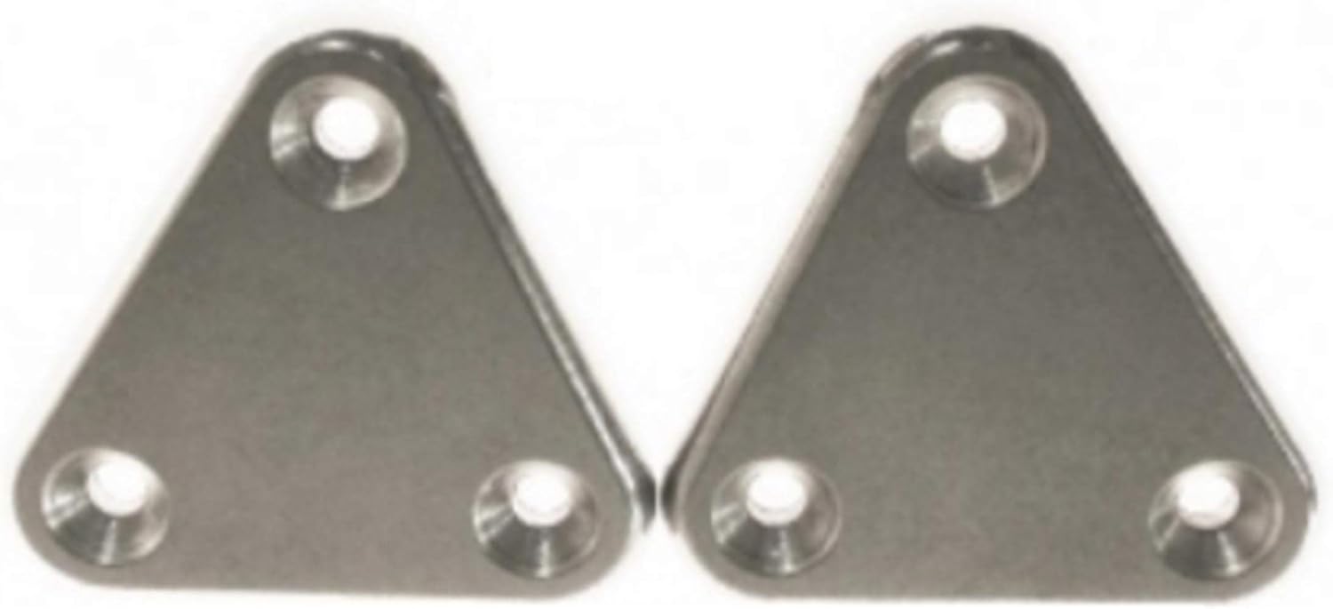 ICT Billet Sunvisor/Headliner Holding Plates Compatible with GM Cars Chevy Camaro 67-02 Z28 Nova Vega Chevelle Corvette Remove Sun Visor Plate 551601