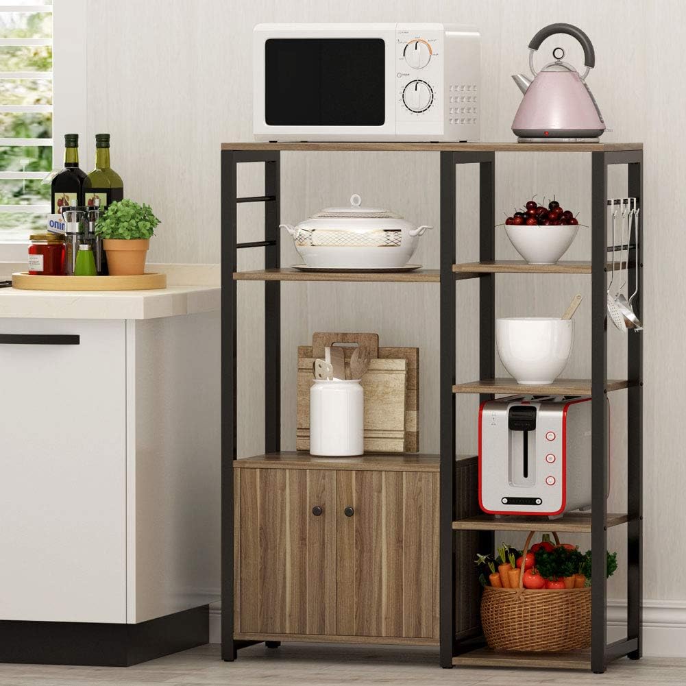 Tribesigns - Soporte de horno para microondas con almacenamiento