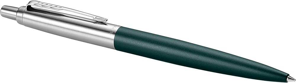 Parker Jotter XL Ballpoint Pen Greenwich Matte Green Chrome Trim Medium Point