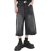 Baggy Jean Shorts Men Women Long Jorts Y2k Hip Hop Demin Shorts Vintage Skater Jeans Streetwear