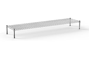 Regal Altair 18''W x 72''L x 8''H Chrome Plated Wire Dunnage Rack | Off The Floor Storage