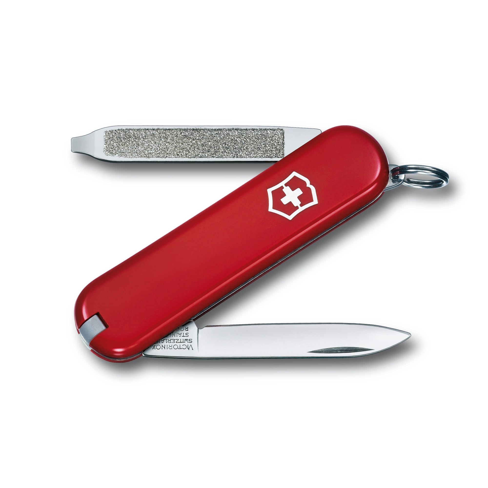 Victorinox Schweizer Taschenmesser Klein, Escort, Multitool, Swiss Army Knife, 6 Funktionen, Klinge, Schraubendreher 2.5 mm, Ring